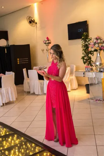 Vestido de festa vermelho