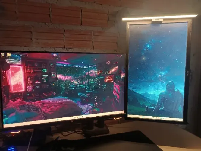 2 MONITORES COM SUPORTE DUPLO