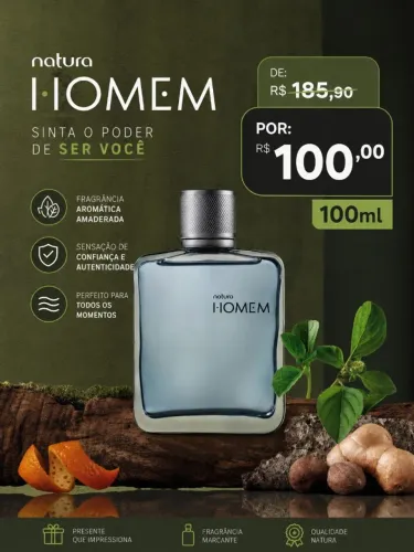 Natura Homem Tradicional 100ml
