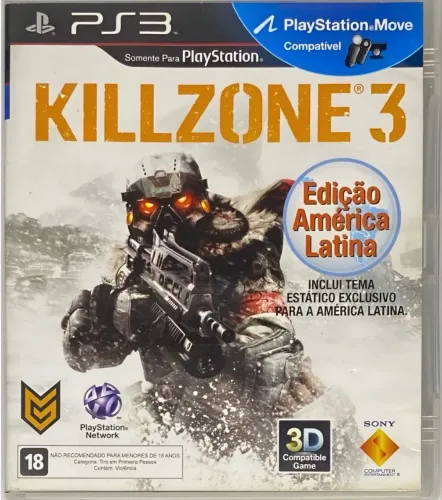 +m+ killzone 3 edição america latina - playstation 3 - ps3 - novo - lacrado de fábrica