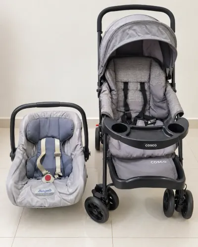 Carrinho Cosco + Bebê Conforto Burigotto