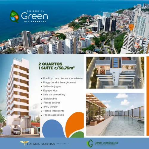 GREEN RIO VERMELHO - 2 QUARTOS (1 SUÍTE) - Salvador - BA