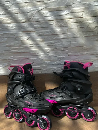 Patins volt+ traxart Preto e Rosa (N° 38/39)