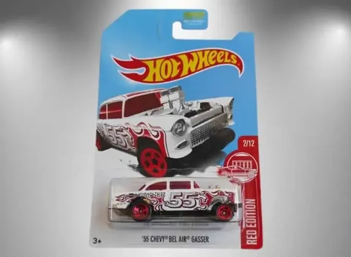 Hot Wheels Red Edition 55 Chevy Bel Air Gasser Target Exclusive