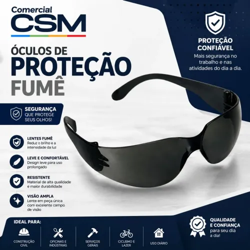 Óculos de Proteção Leopardo Fumê CA 11.268