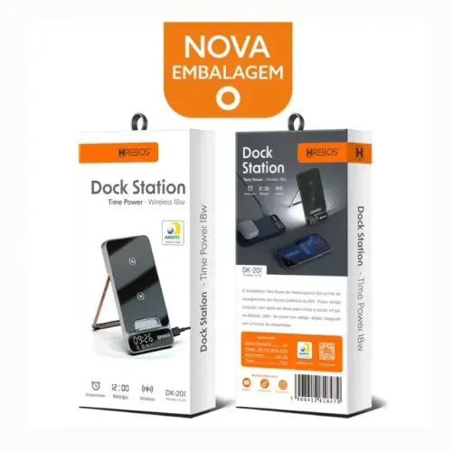 Lacrada Dock Station Time power 18W HREBOS DK-201