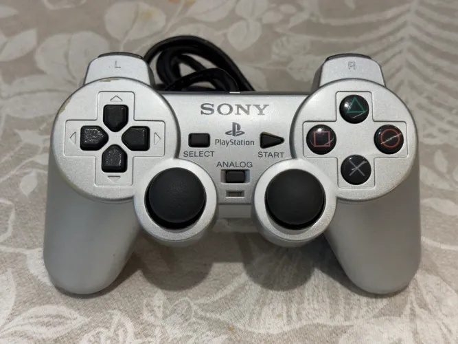Controle Playstation 2 Satin Silver Serie A