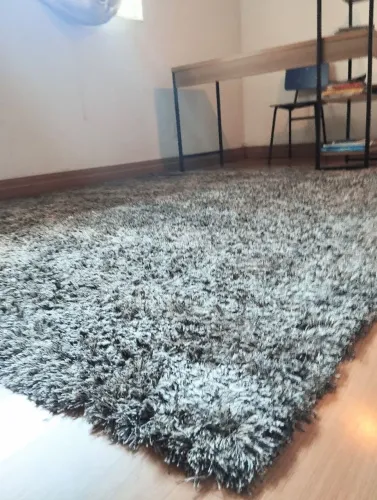 Tapete peludo grande lindo