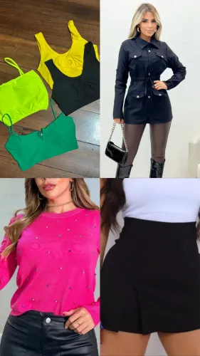 Lote de roupas (25 peças)