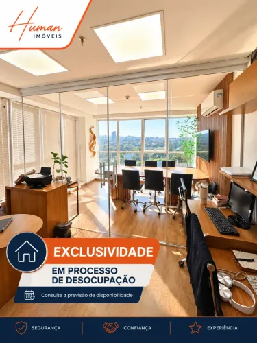 EXCLUSIVIDADE PALHANO BUSINESS | Sala para locação com 44 m², 1 Vaga por R$ 3.500,00 - Gle