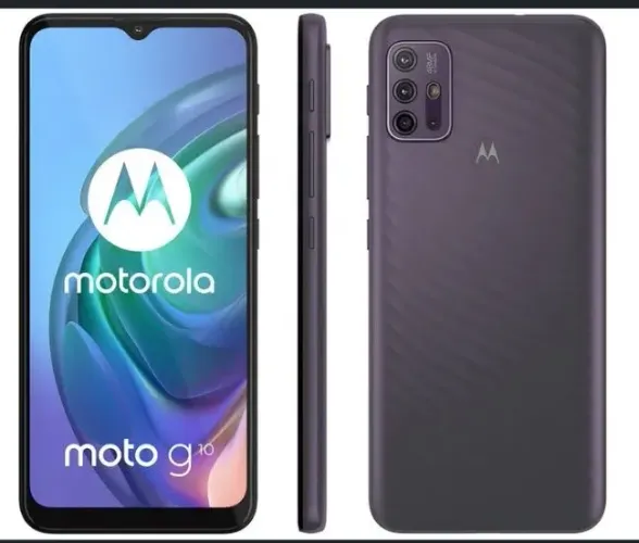 Celular  Moto G10 Cinza Aurora.