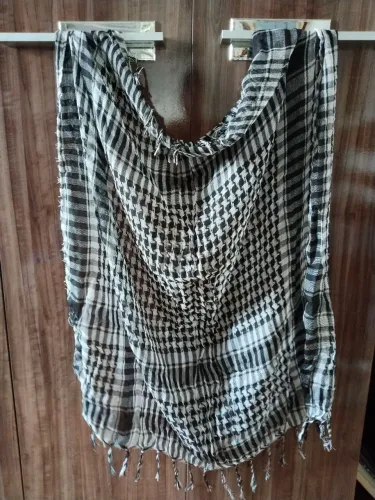 Lenço Palestino Preto/Branco.