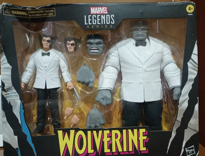 WOLVERINE E HULK CINZA MARVEL LEGENDS LACRADO COMEMORAÇÃO 50 ANOS