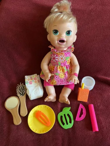 Boneca baby alive hora do lanche