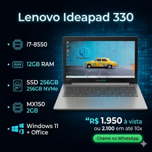 Notebook Lenovo Ideapad i7/ SSd 480g / 12g de Memoria Gforce 2gb