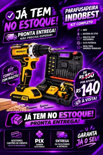 FURADEIRA 48V KIT COMPLETO 149.99