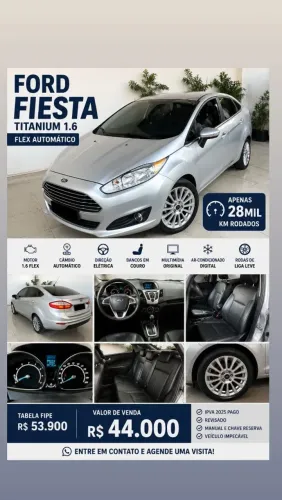 Ford Fiesta Tit./tit.plus 1.6 16V Flex Aut. 2016