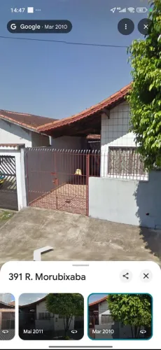 Portão de ferro mais grade lateral