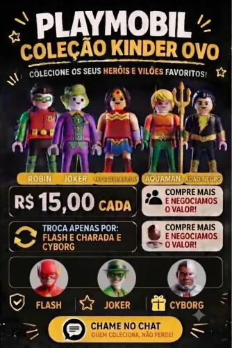 Coleção Playmobil Kinder ovo
