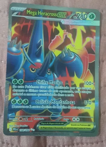 Vendo cartas pokemon. Mega Heracross EX e  Dunsparce