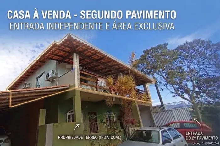 Casa Residencial à Venda em Iconha/ES Segundo Pavimento, é área exclusiva com piscina