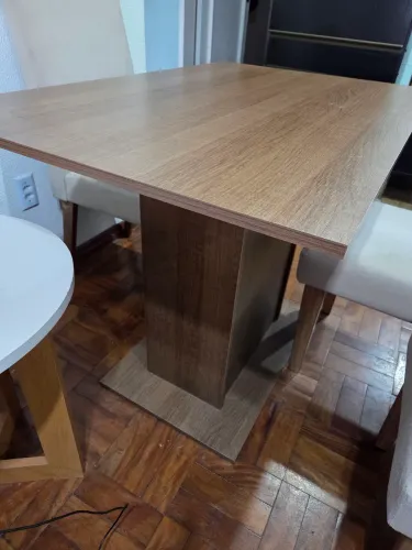 Mesa Sala de Jantar Madesa Tampo de Madeira (Sem Cadeiras)