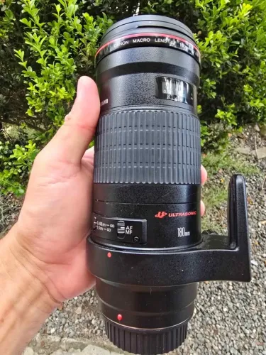 Lente Canon 180mm F3.5 L (detalhe)