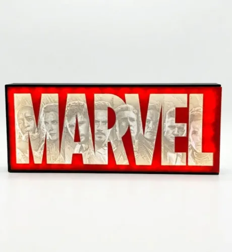 Luminária Marvel vingadores , lightbox painel led