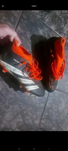 Chuteira Campo Adidas Predator Club Sock fxg, TM39 a 40 ajustável 