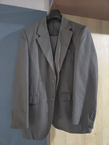 Blazer cinza com calça