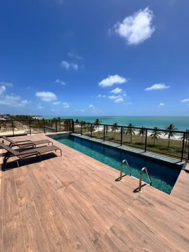 Apartamento frente mar em intermares!