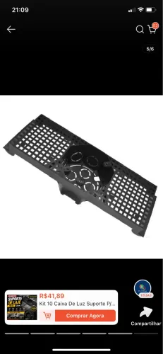 Caixa luz para teto com suporte laje 30cm