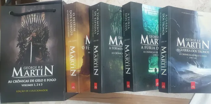 As crônicas de gelo e fogo 1 2 3 4 - Game of Thrones - Edição de colecionador