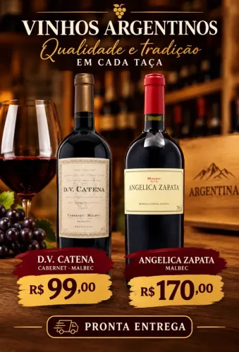Vinho DV catena e Angélica Zapata