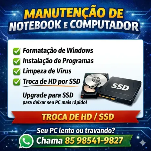 Técnico de Informática a Domicílio | Manutenção, Formatação e Upgrade