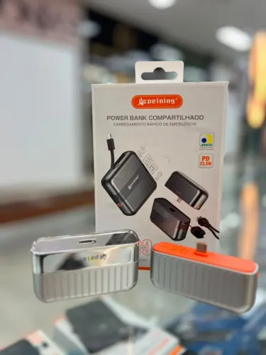 POWER BANK COMPARTILHADO 2 EM 1 PEINING 10000mAh