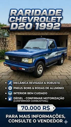 Chevrolet D-20 S / Luxe 3.9/4.0 Diesel 1993