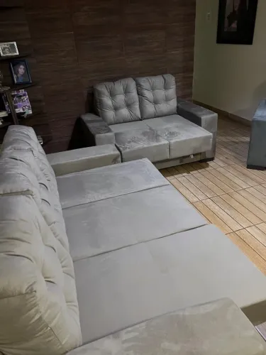 JOGO 3 e 2 ASSENTOS RETRÁTIL SOFA COMPLETO NOVO , (DIRETO DA FÁBRICA)