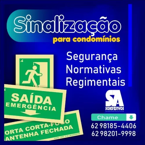 PLACAS DE SEGURANÇA - SINALIZAÇAO EM GERAL