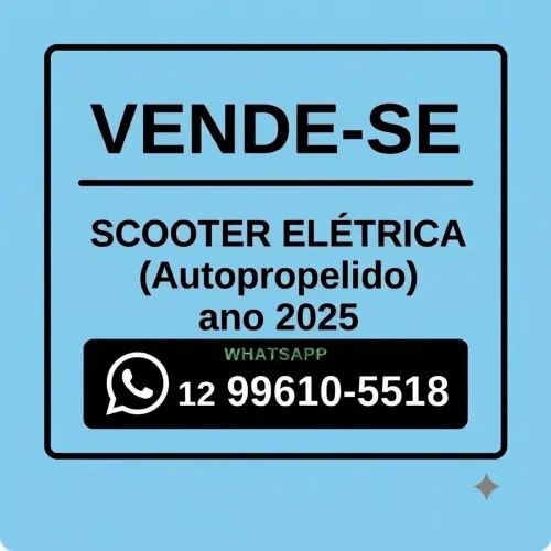 Scooter elétrica Autopropelido 1.000 watts