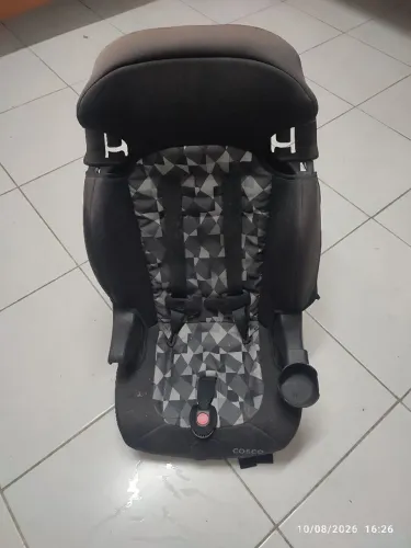 Cadeirinha Para Auto Cosco Preta E Cinza (Usado)