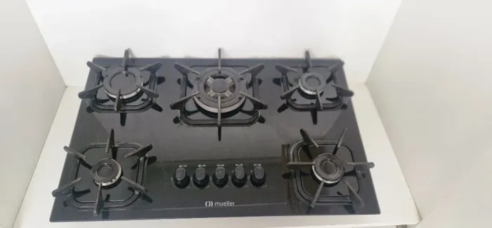 Fogão cooktop 5 bocas chama tripla