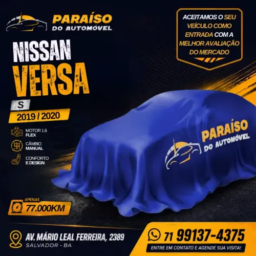 Nissan Versa S 1.6 16V Flexstart 4P Mec. 2020