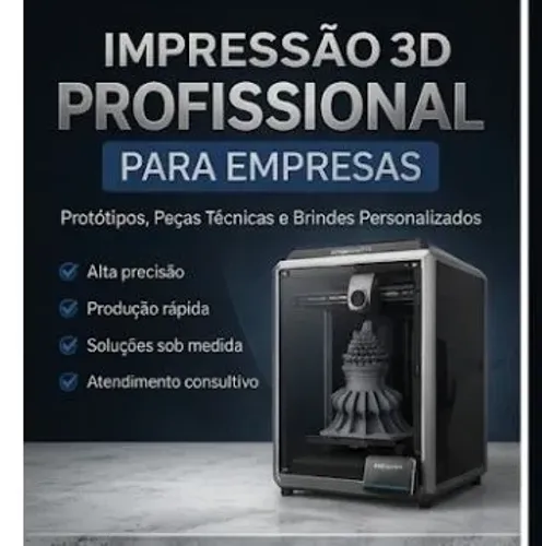 Impressão 3D Profissional para Empresas Protótipos, Peças Técnicas e Brindes Personalizado