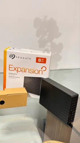 HD Externo Seagate Expansion 8TB - Novo, Sem Uso