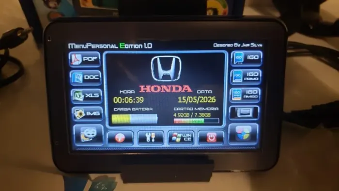 GPS Automotivo Foston FS-460 DT com TV Digital + Tela inicial personalizada