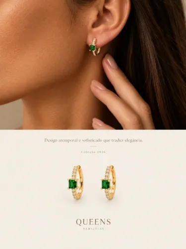 Semijoias Folheadas a Ouro 18k e Prata 925 | Queens Semijoias