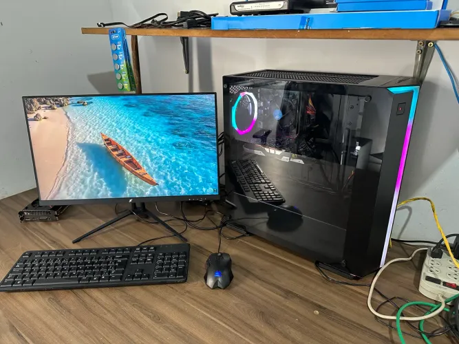 Gamer i5 8 geração 16 gb ram ddr4 6 x sem juros no cartão ddr4 ssd 480 gb tela 24