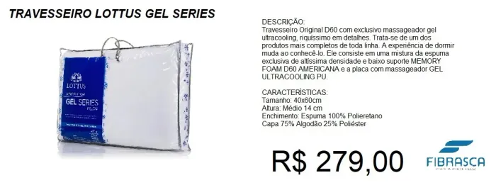 Travesseiro - gel - compre hoje e receba em até 72 horas