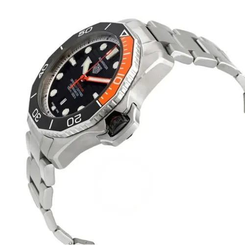 Relógio Aquaracer Automático Mostrador Preto 45 mm